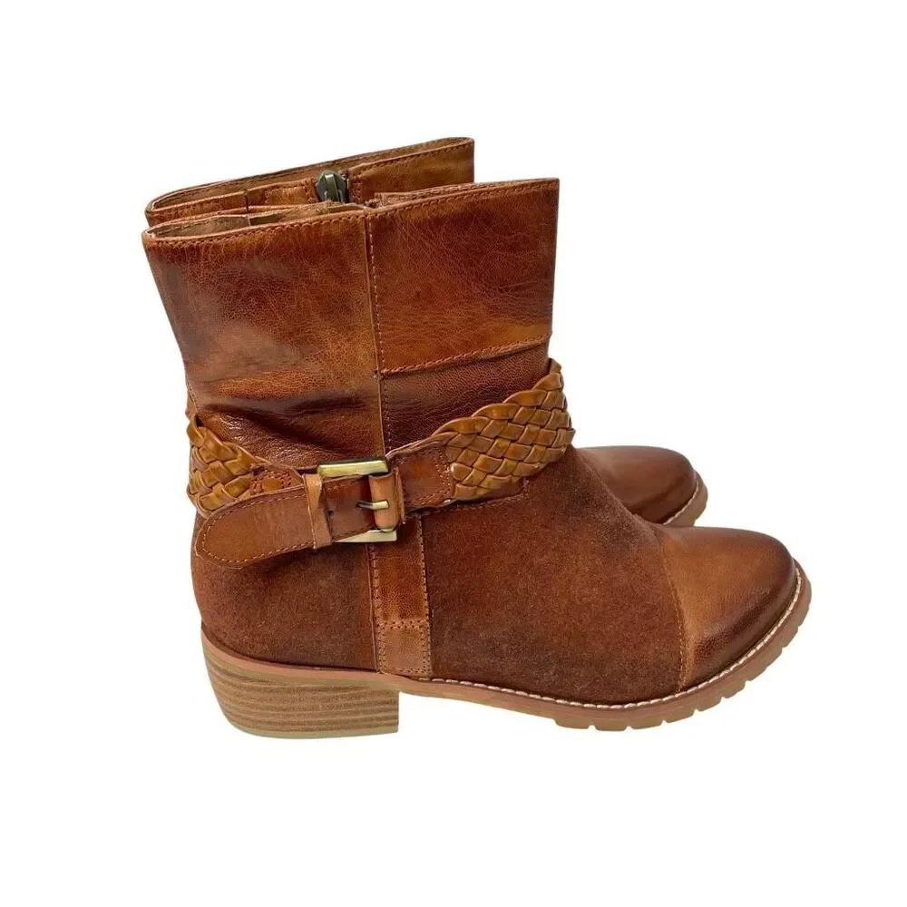 Antelope Leather‎ ankle boots Size 36 western boho